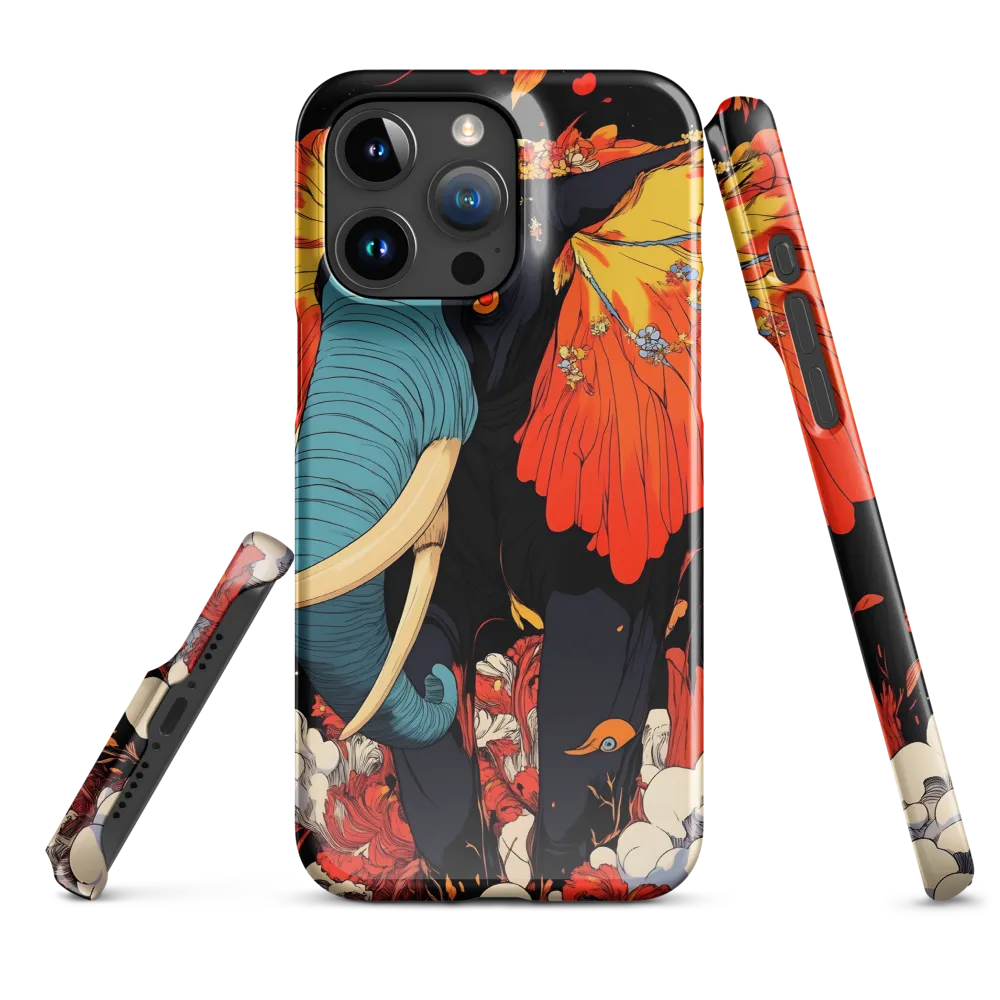 Majesty of the Floral Elephant | Phone Case |  15 Pro Max | Snap Case | Glossy