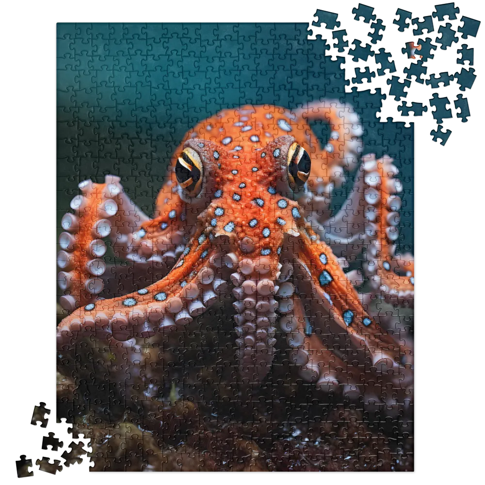 Curiosity of the Deep: The Orange Octopus | Jigsaw Puzzle | 520 pieces