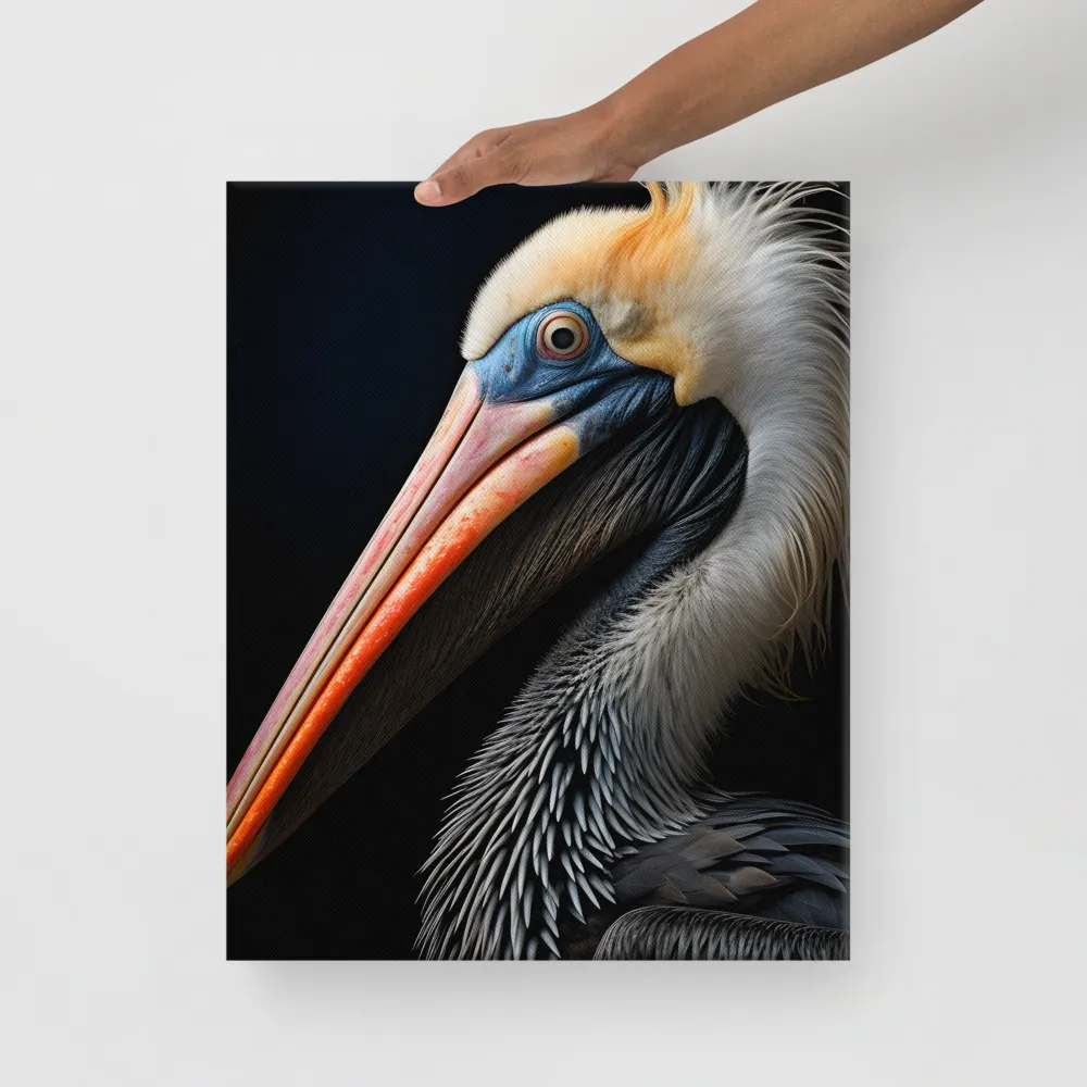Majestic Portrait of a Pelican | Canvas | 16″×20″