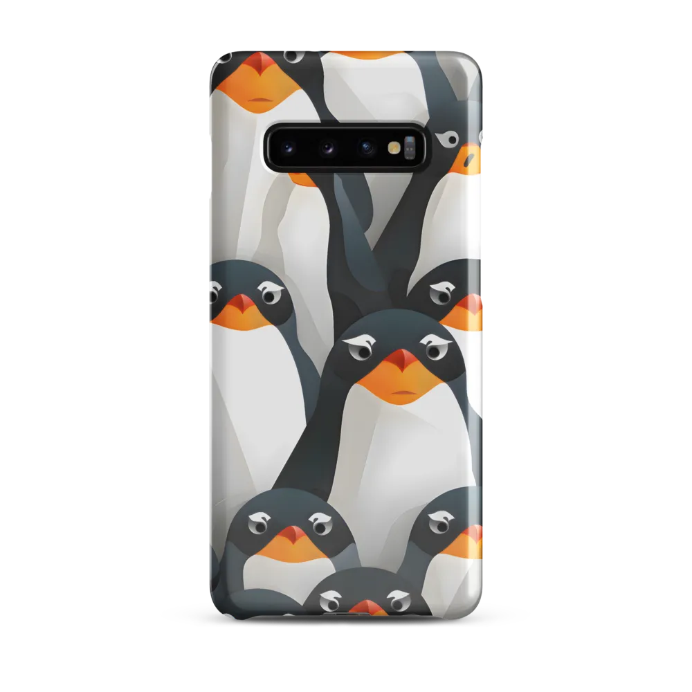 Penguin Parade | Phone Case |  S10 Plus | Snap Case | Glossy