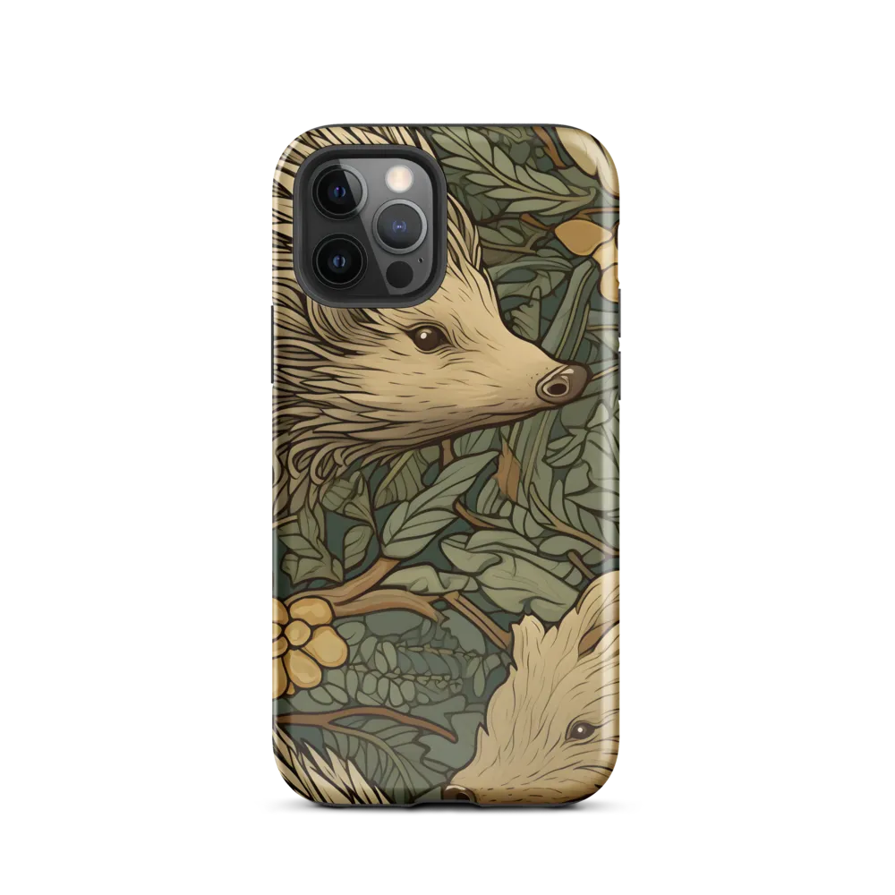 Whimsical Hedgehog Garden | Phone Case |  12 Pro | Tough Case | Glossy