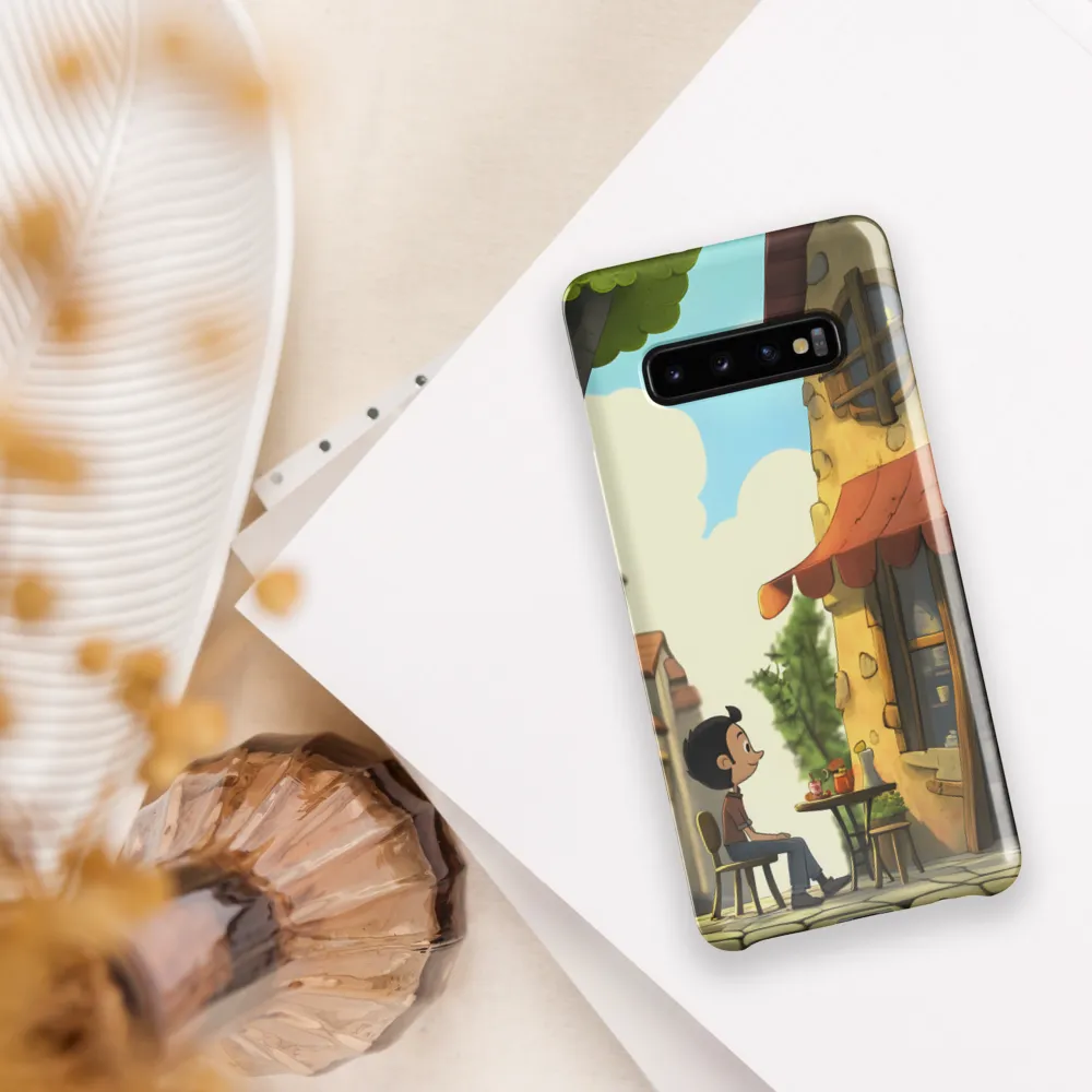 A Moment of Wonder at the Cafe | Phone Case |  S10 Plus | Snap Case | Glossy