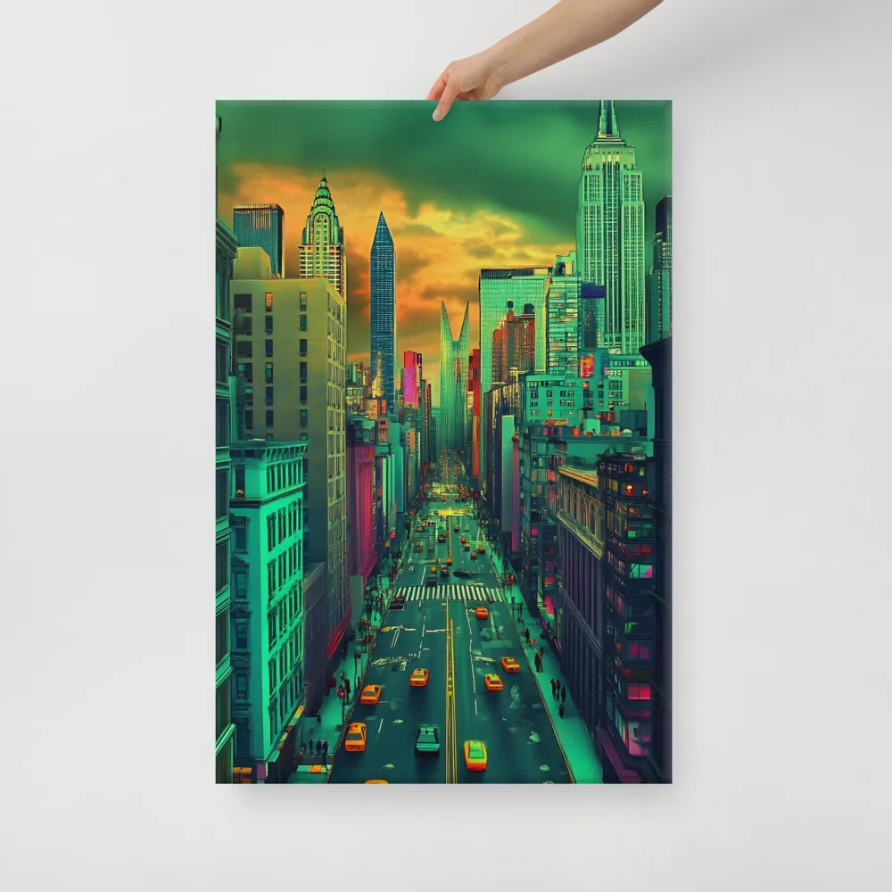 Urban Surrealism: Neon Dreams | Canvas | 24″×36″