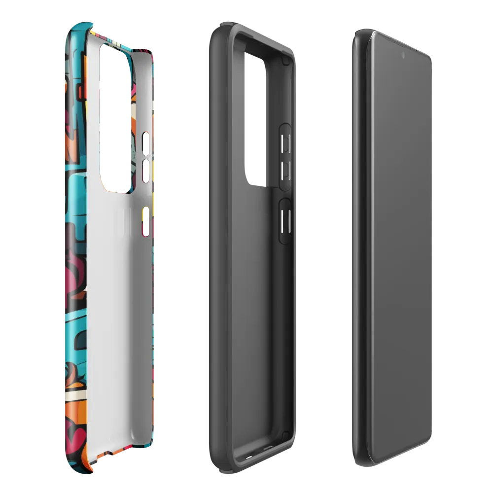 Urban Flow: A Graffiti Odyssey | Phone Case |  S21 Ultra | Tough Case | Glossy