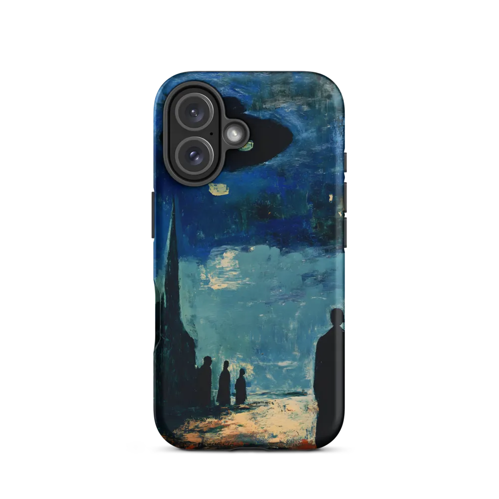 Enigmatic Encounter: A Surrealist UFO Landscape | Phone Case