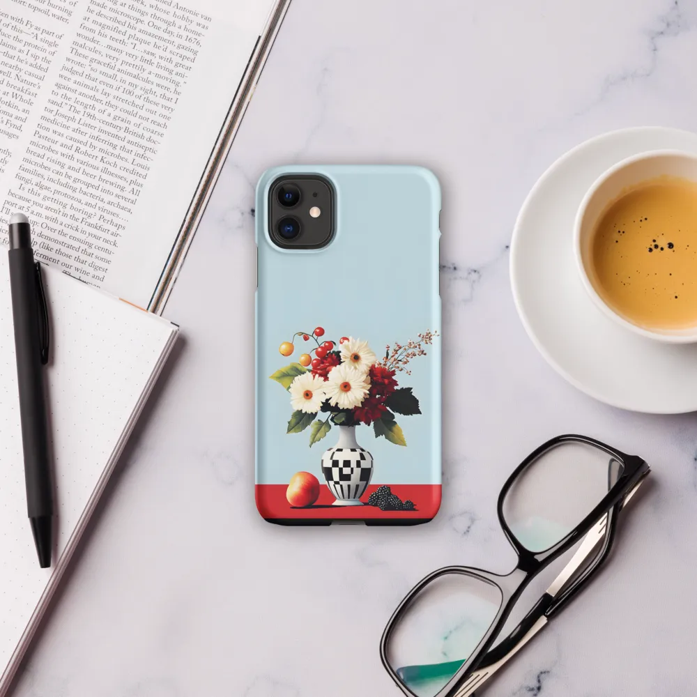 Floral Symphony: A Modern Still Life | Phone Case |  11 | Snap Case | Matte