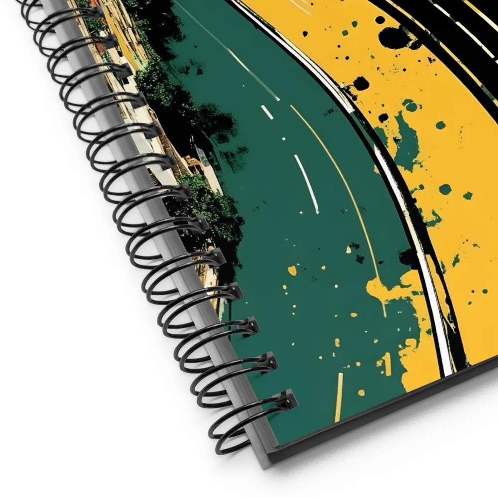 Fluidity in Urban Color | Spiral Notebook