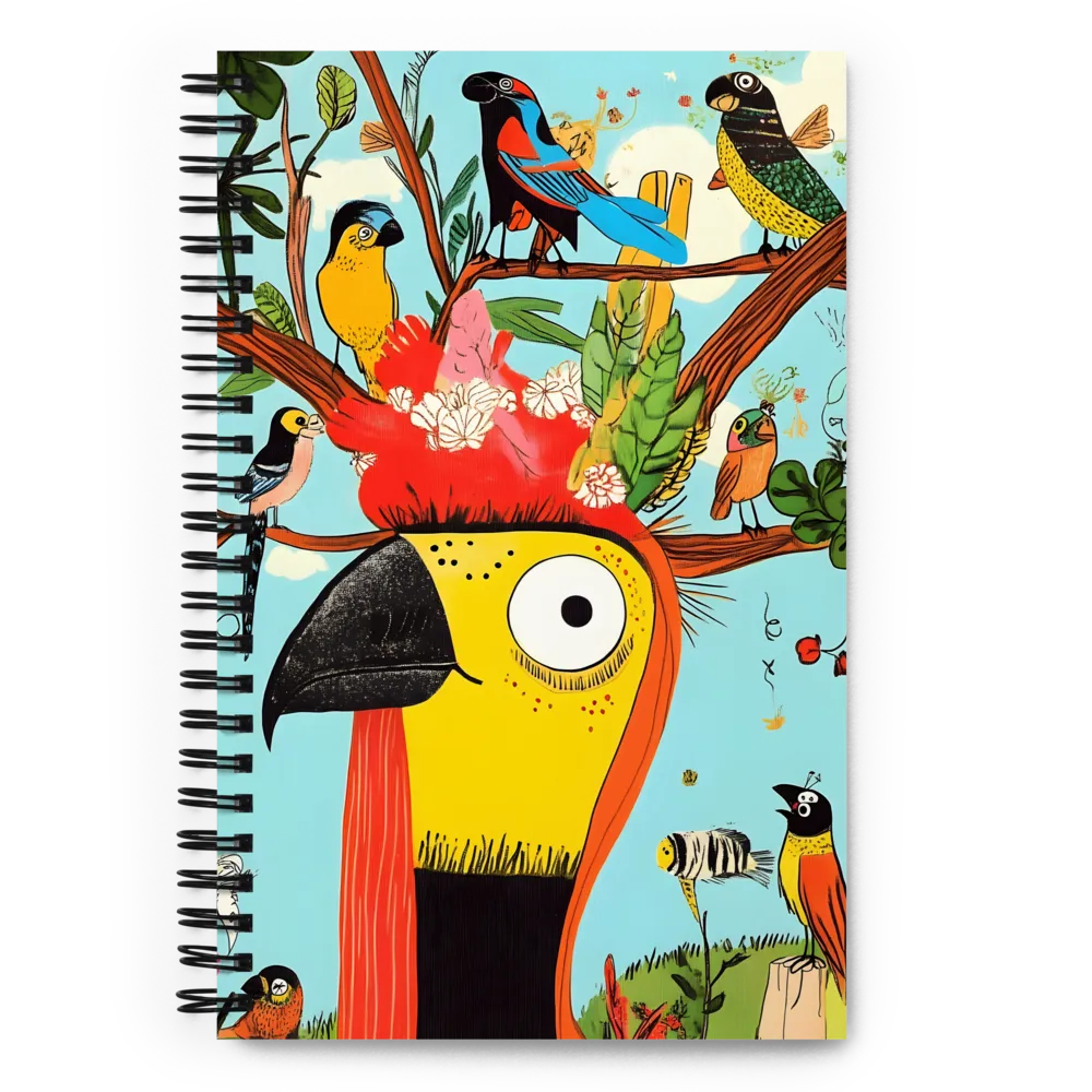 Harmony of Feathered Friends | Spiral Notebook