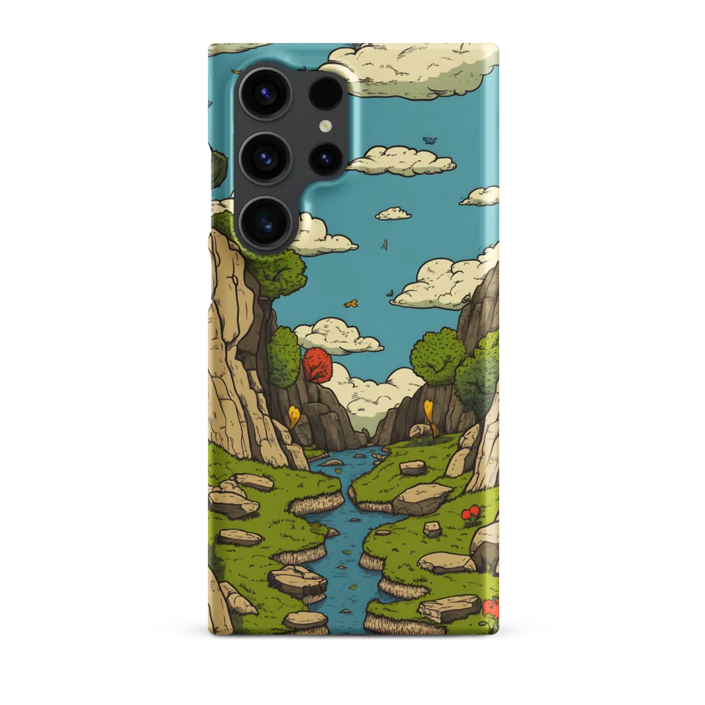 Whimsical Serenity: A Canyon Landscape