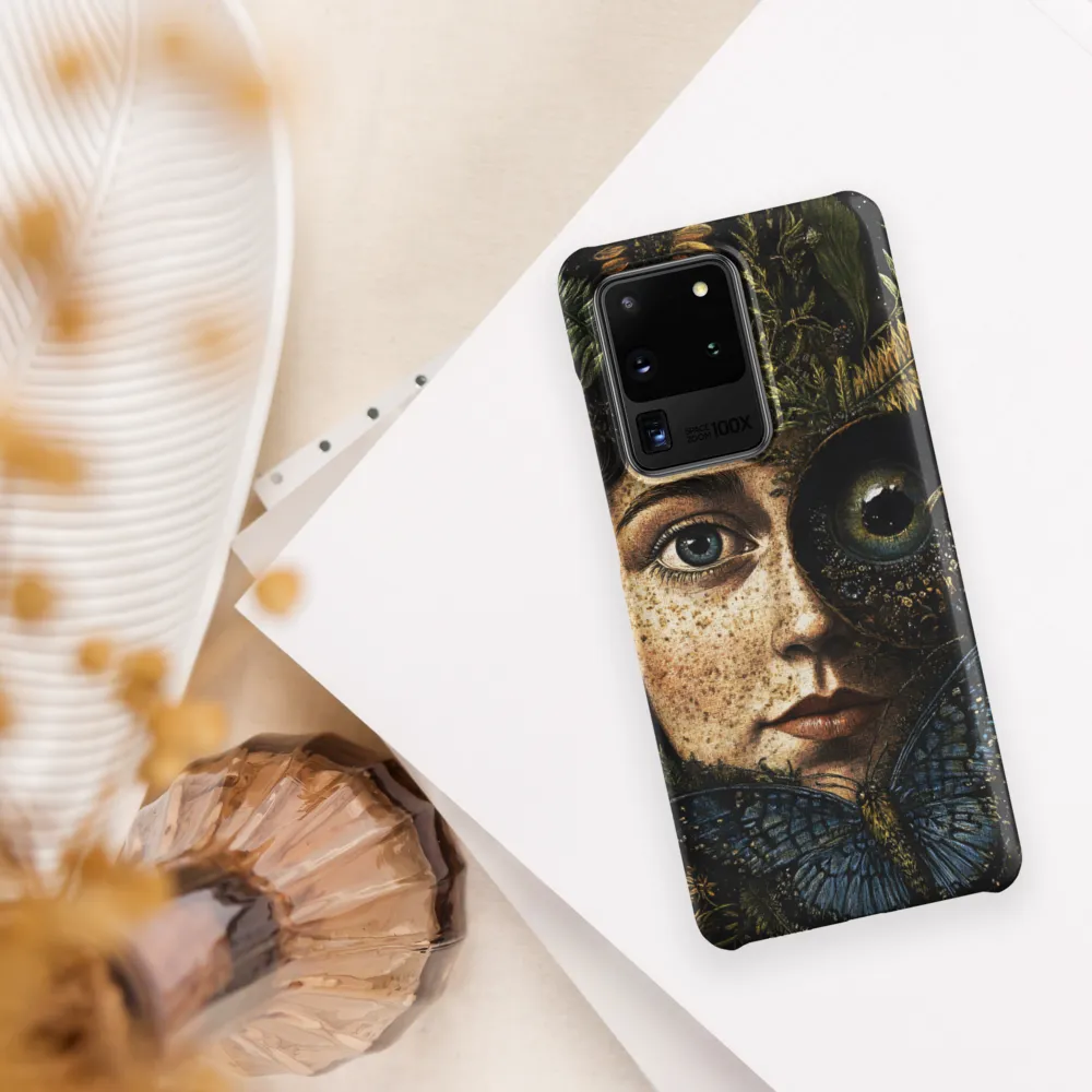 Nature's Embrace: A Surreal Portrait | Phone Case |  S20 Ultra | Snap Case | Matte