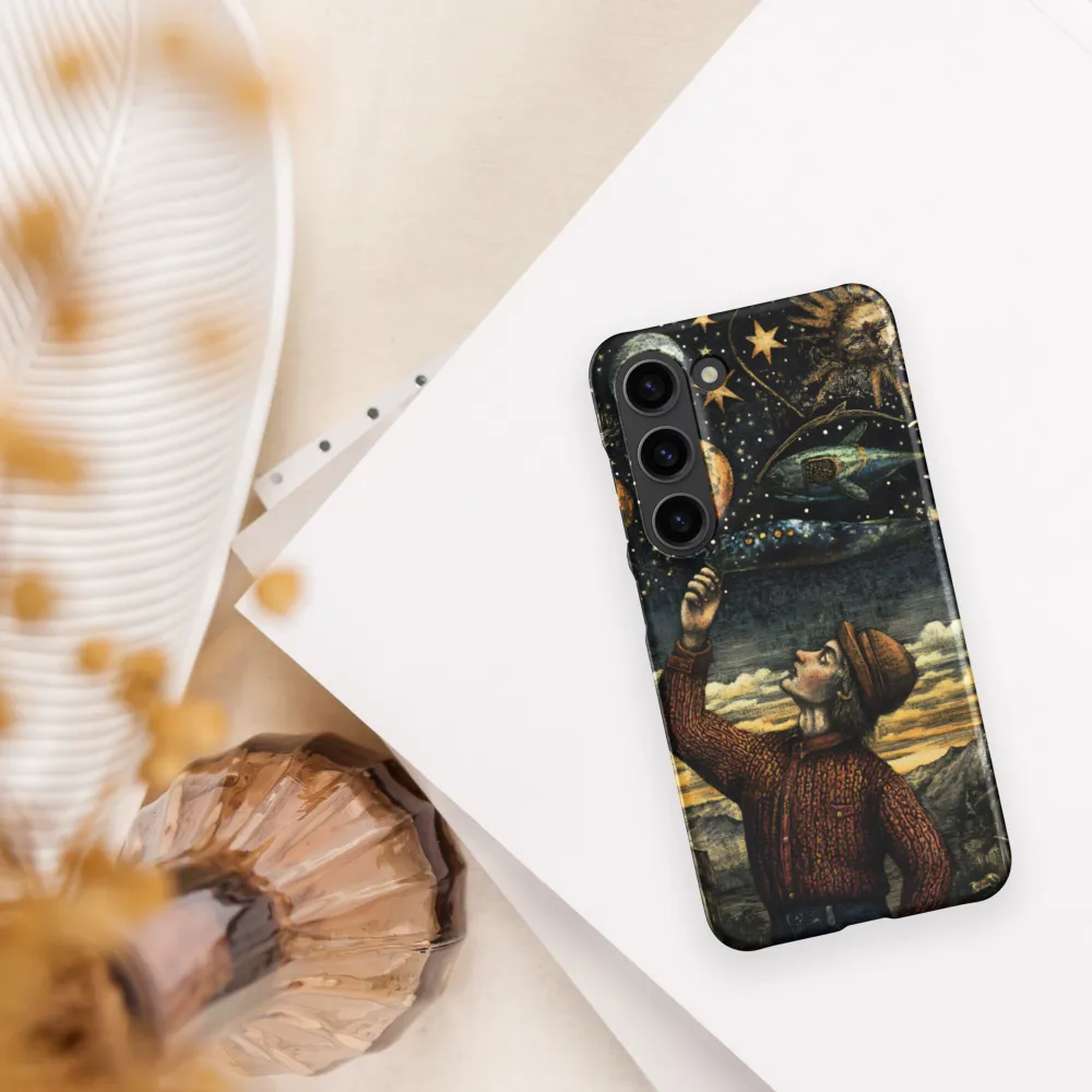 Cosmic Curiosity: A Journey Beyond Earth | Phone Case |  S23 | Snap Case | Matte