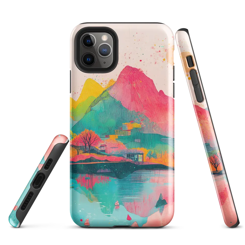 Vibrant Serenity: A Surreal Landscape | Phone Case |  11 Pro Max | Tough Case | Glossy