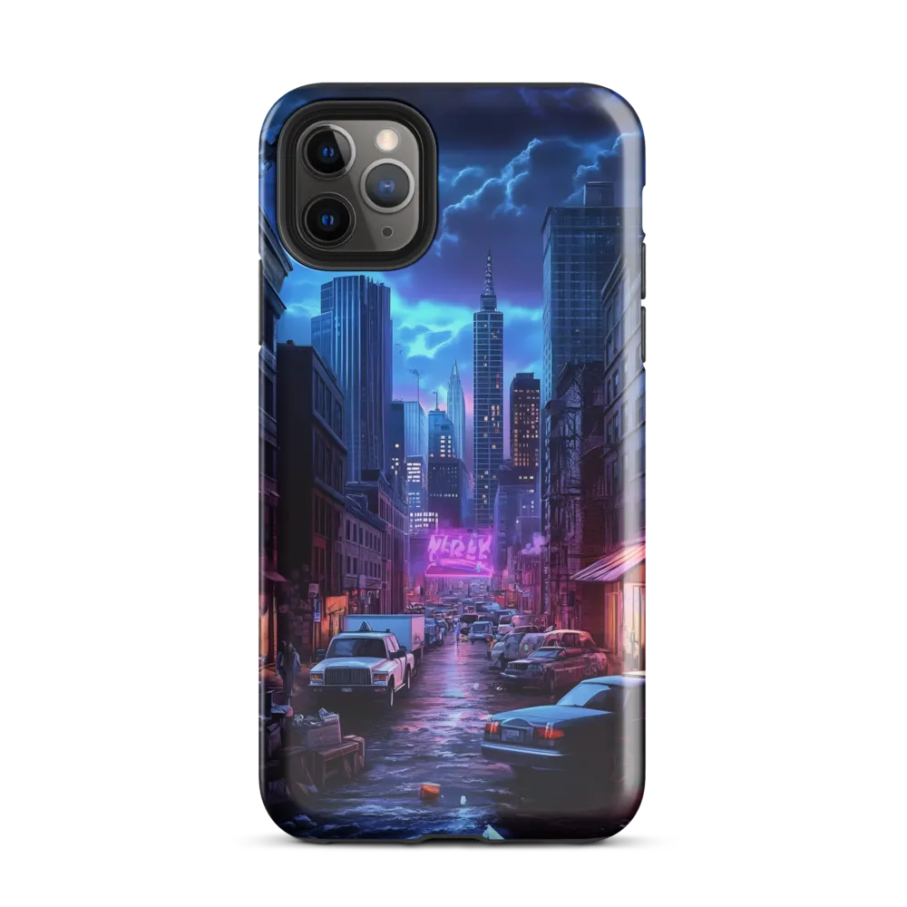 Urban Mystique: A Cyberpunk Night | Phone Case |  11 Pro Max | Tough Case | Glossy