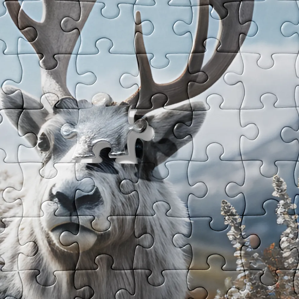 Majestic Harmony: The Reindeer in Nature | Jigsaw Puzzle | 252 pieces