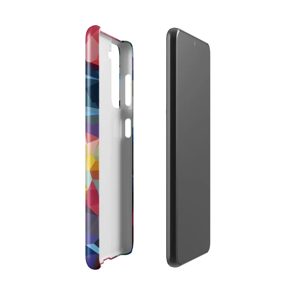 Playful Geometry: The Bear's Face | Phone Case |  S21 | Snap Case | Glossy
