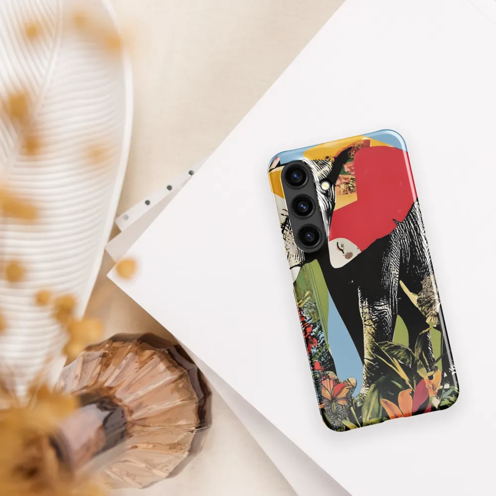 Harmony of Nature: The Elephant's Embrace | Phone Case |  S24 | Snap Case | Glossy