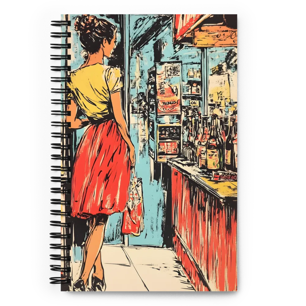 A Vintage Encounter in the Aisles | Spiral Notebook