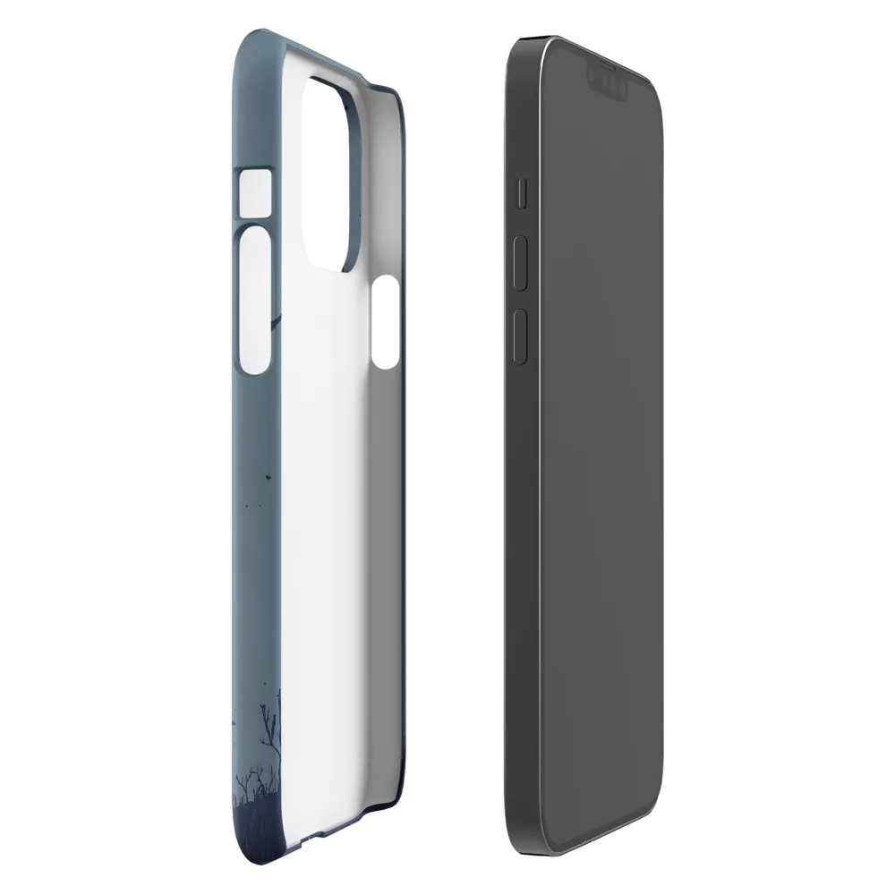 Contemplative Robot in a Barren Landscape | Phone Case |  13 Pro Max | Snap Case | Glossy