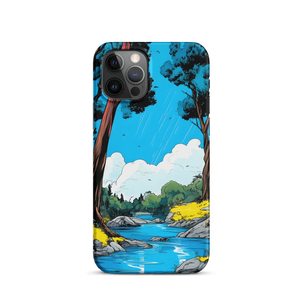 Tranquil River in a Comic Landscape