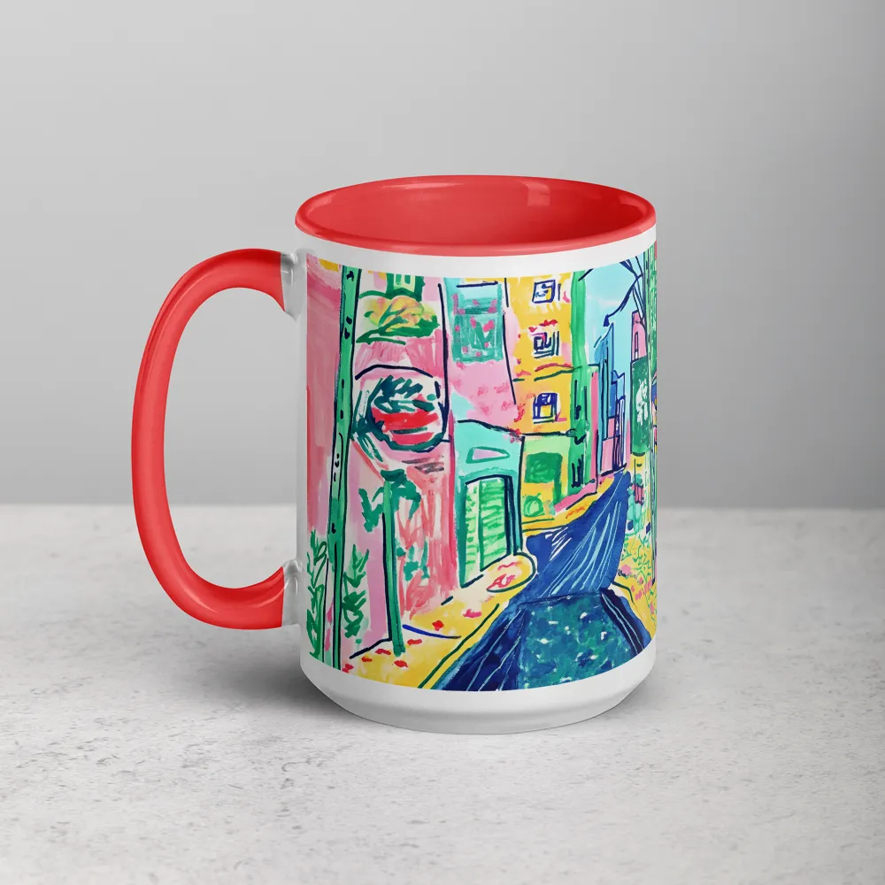 Dreamy Street in Vibrant Hues