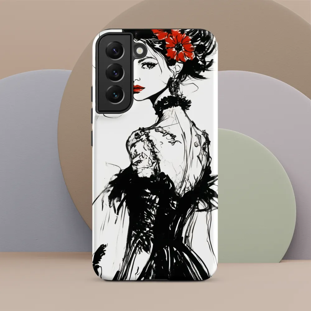 Elegance in Black and Red