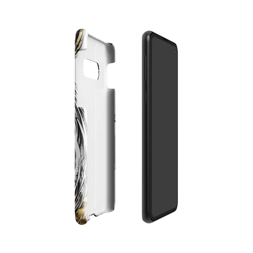 Ethereal Majesty: The Abstract Zebra | Phone Case |  S10e | Snap Case | Glossy