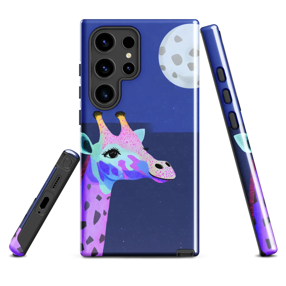 Whimsical Giraffe Under the Stars