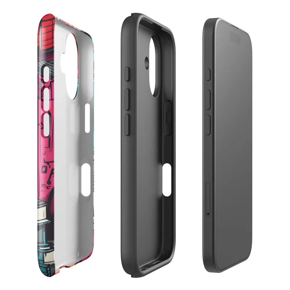 Urban Mosaic: A Vibrant Encounter | Phone Case |  16 | Tough Case | Glossy