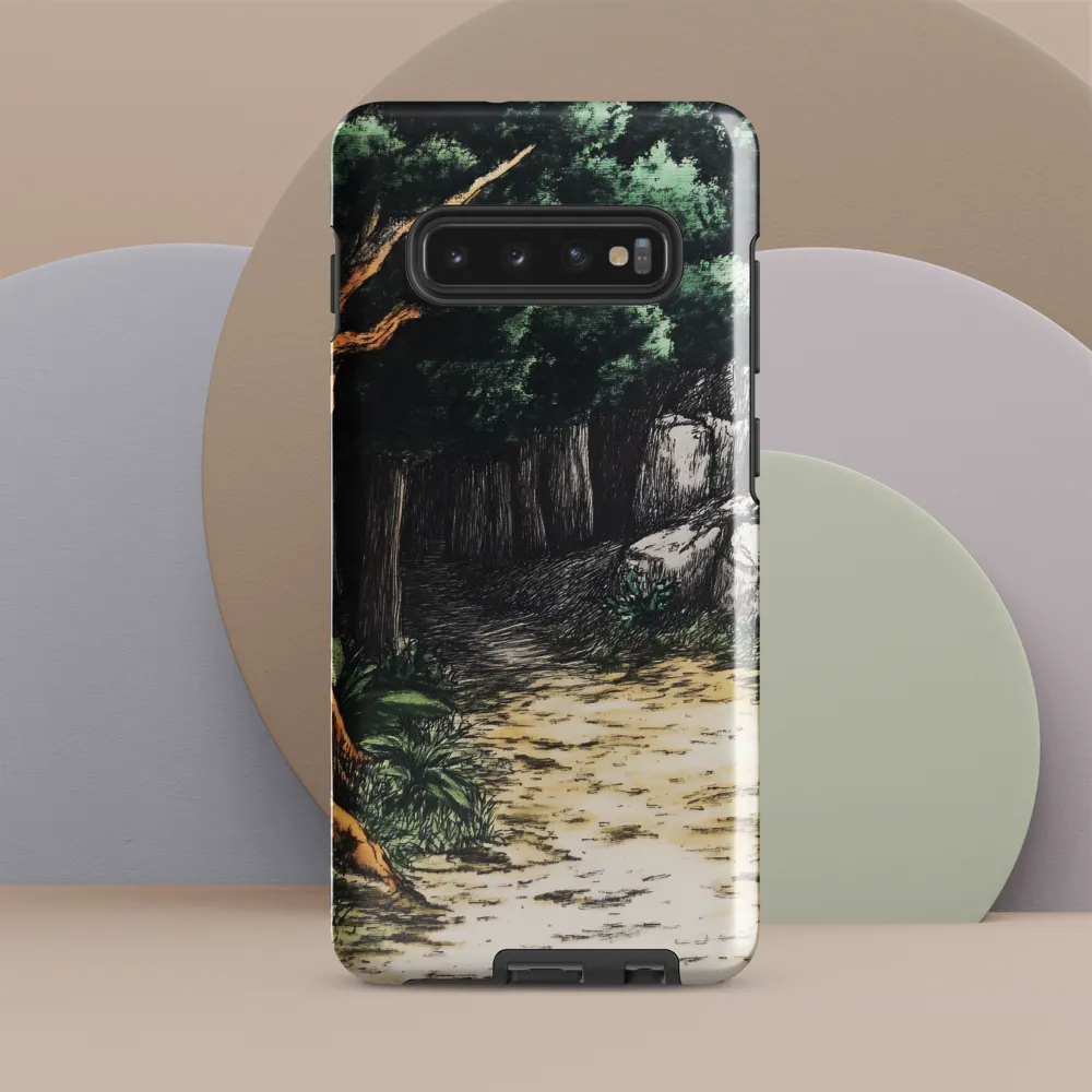 Pathway Through Nature's Embrace | Phone Case |  S10 Plus | Tough Case | Glossy