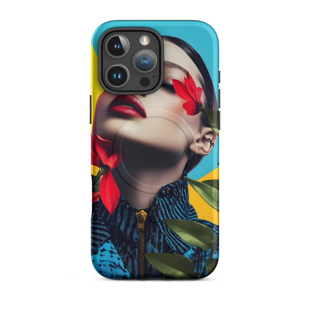 Floral Serenity: A Contemporary Portrait