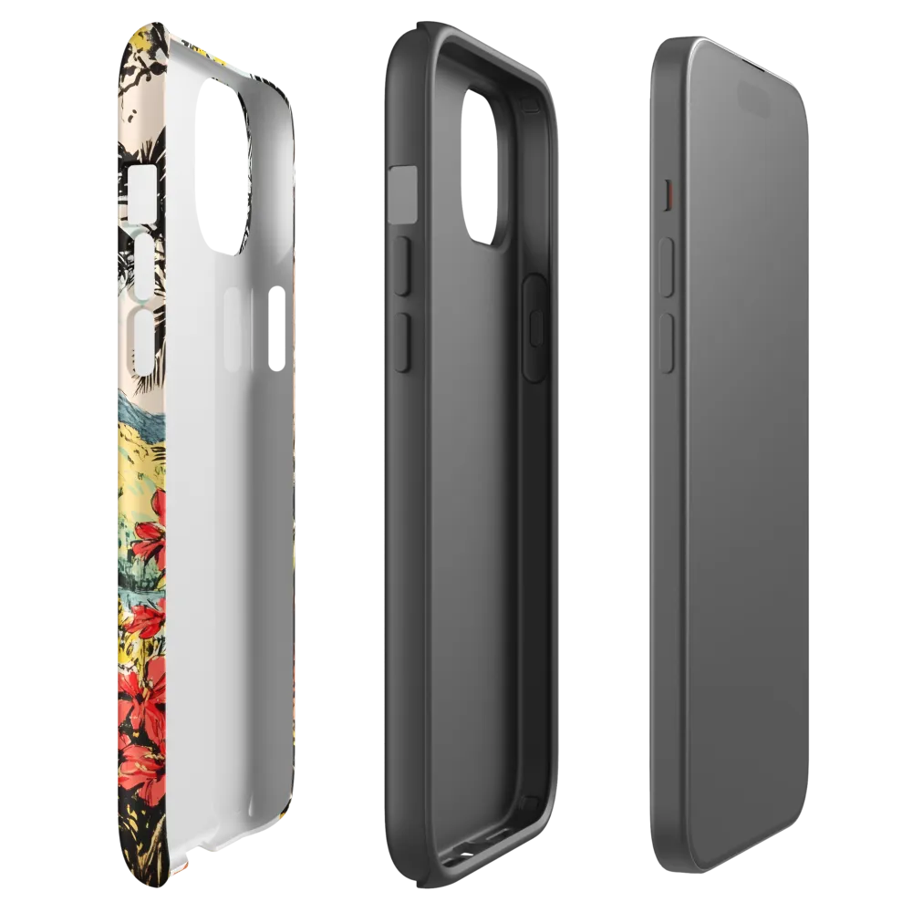 Tropical Serenity | Phone Case |  15 Plus | Tough Case | Matte