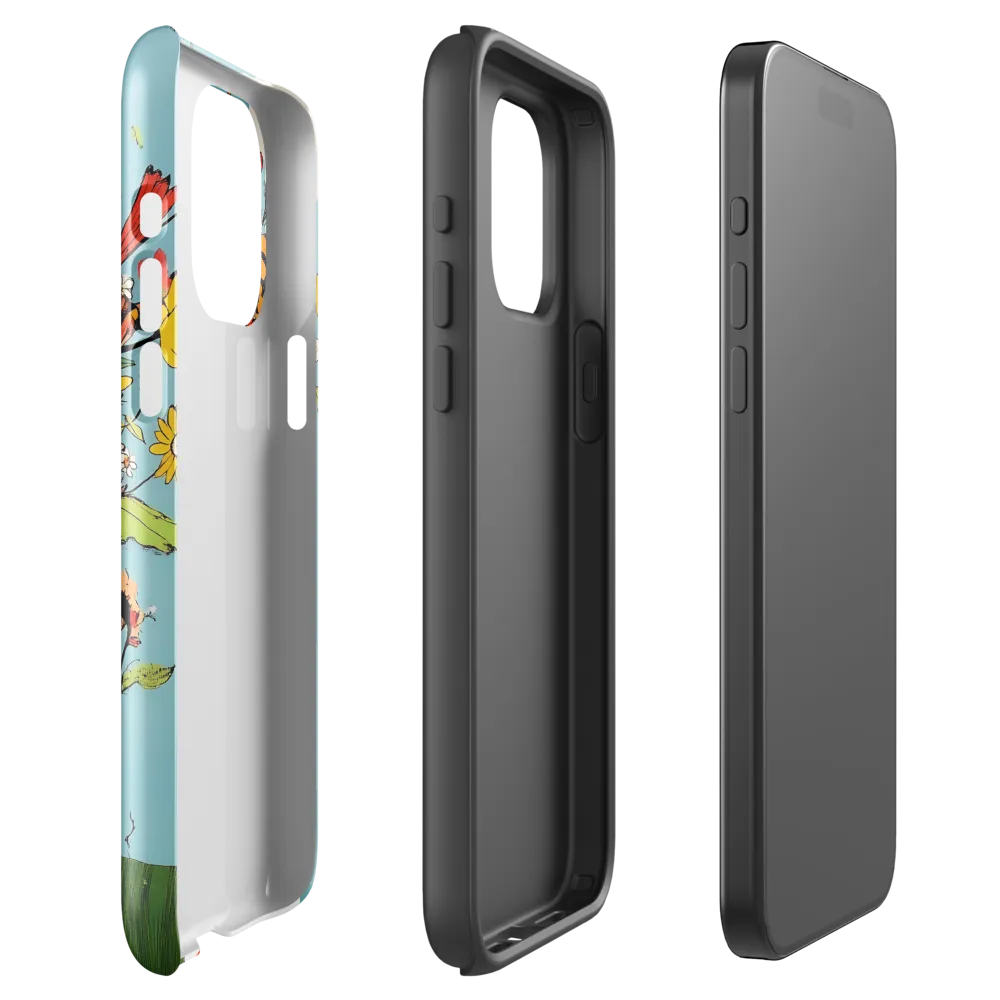 Whimsical Bloom | Phone Case |  15 Pro Max | Tough Case | Glossy