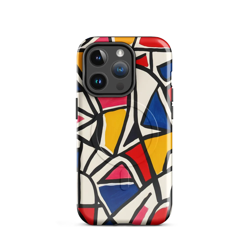 Vibrant Geometric Harmony | Phone Case |  14 Pro | MagSafe® Tough Case | Glossy