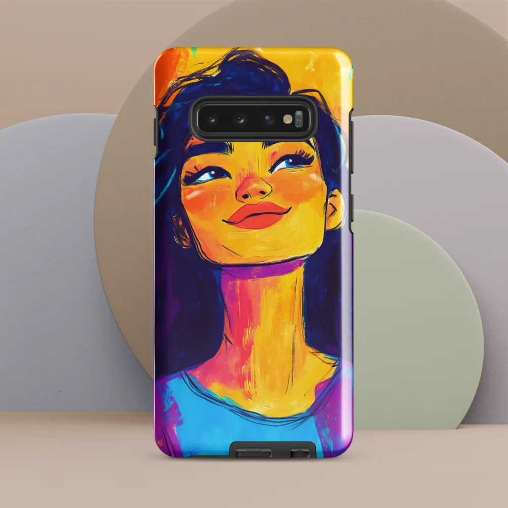 Radiant Joy: A Portrait of Confidence | Phone Case |  S10 Plus | Tough Case | Glossy