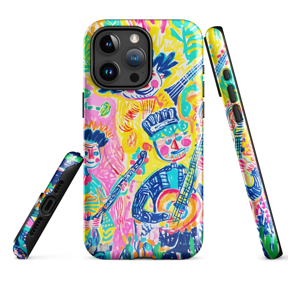 Joyful Duet: A Celebration of Music | Phone Case |  15 Pro Max | MagSafe® Tough Case | Glossy