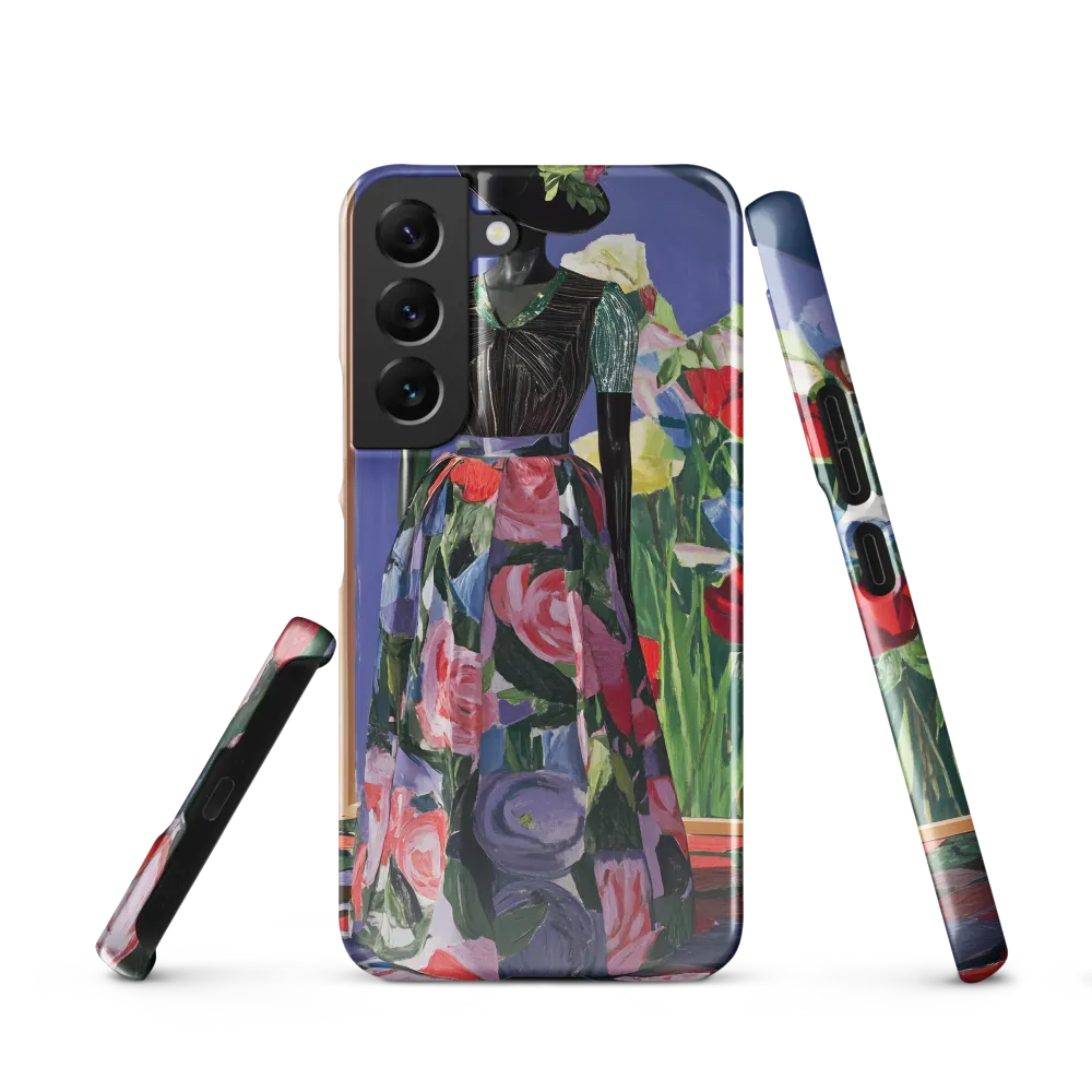 Floral Tapestry: Mannequin with Painterly Print