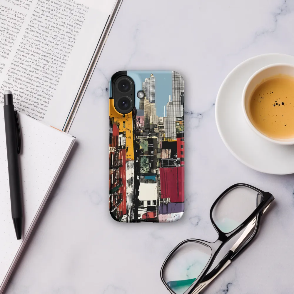 Urban Collage: A Vivid Cityscape | Phone Case |  16 | Snap Case | Matte