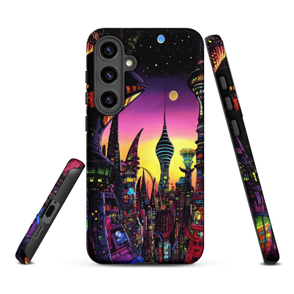 Futuristic Cityscape at Dusk