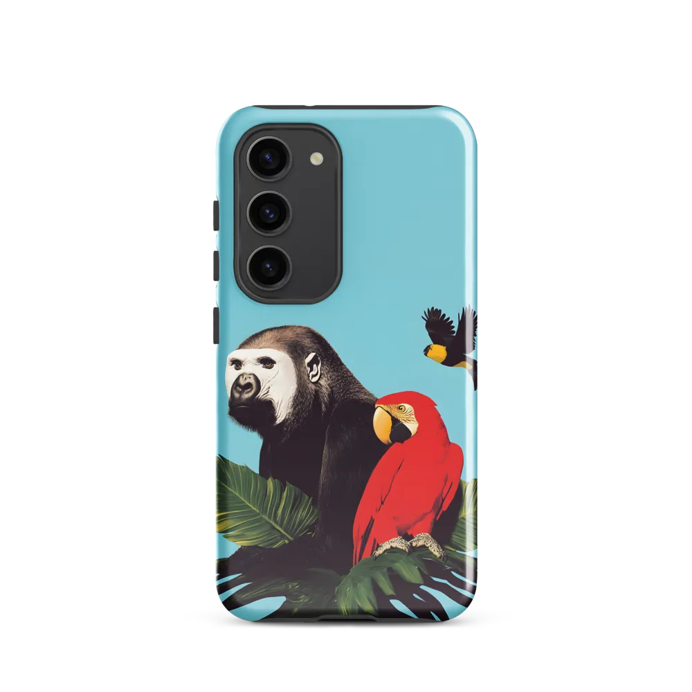 Tropical Harmony: A Celebration of Wildlife | Phone Case |  S23 | Tough Case | Glossy