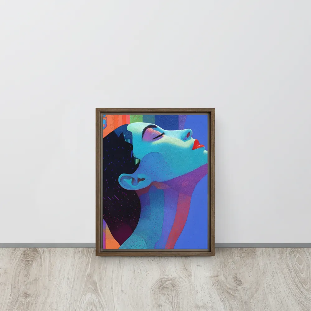 Ethereal Reverie | Canvas with Brown Frame | 11″×14″