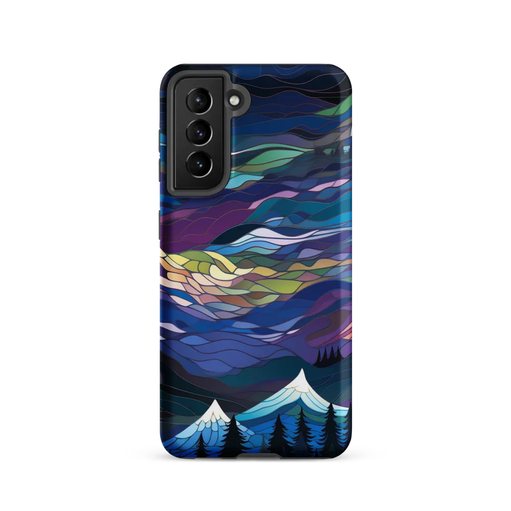 Twilight Peaks: An Abstract Mountain Landscape