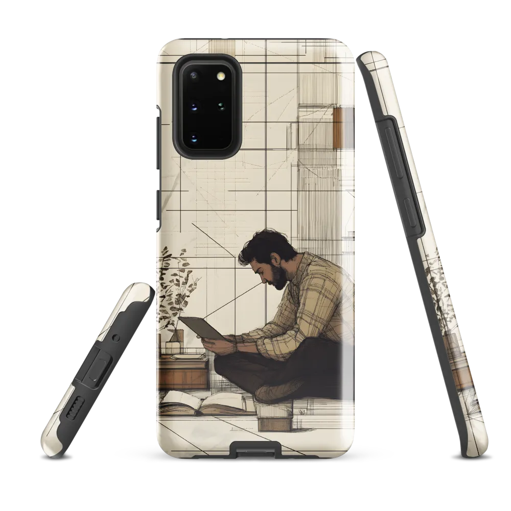 Quiet Reflections in Line | Phone Case |  S20 Plus | Tough Case | Glossy