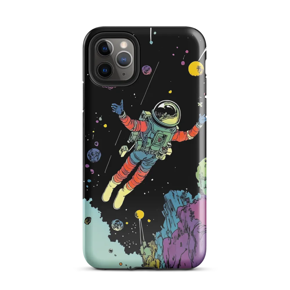 Celestial Voyage: The Astronaut's Journey | Phone Case |  11 Pro Max | Tough Case | Glossy