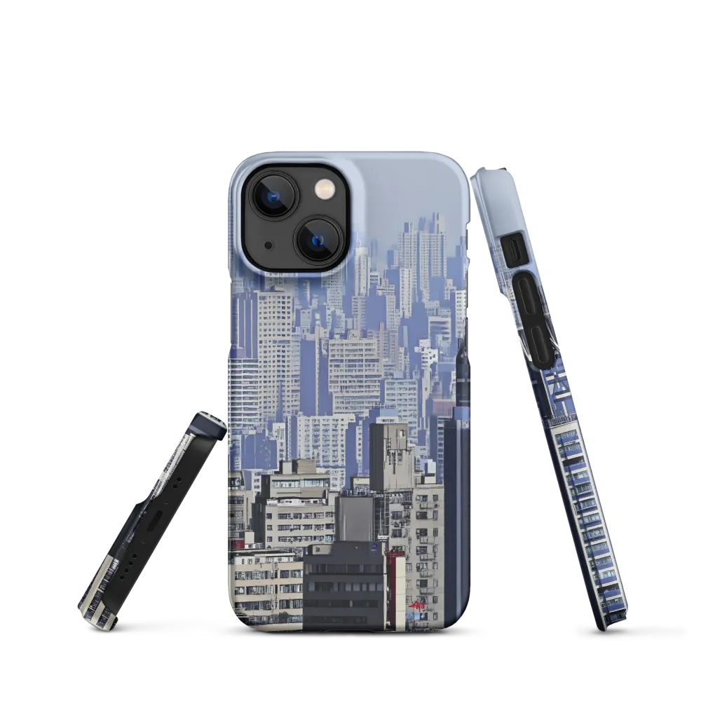 Urban Symphony: A Cityscape in Blues and Grays
