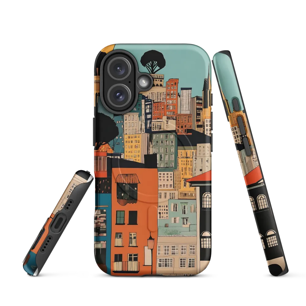 Urban Fusion: A Colorful Cityscape