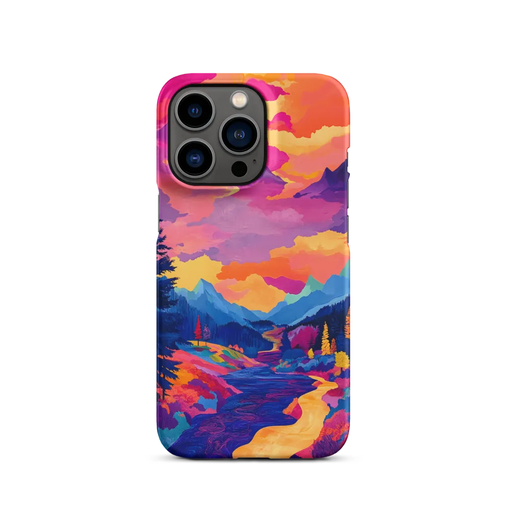 Radiant Serenity: A Surreal Landscape | Phone Case |  13 Pro | Snap Case | Matte