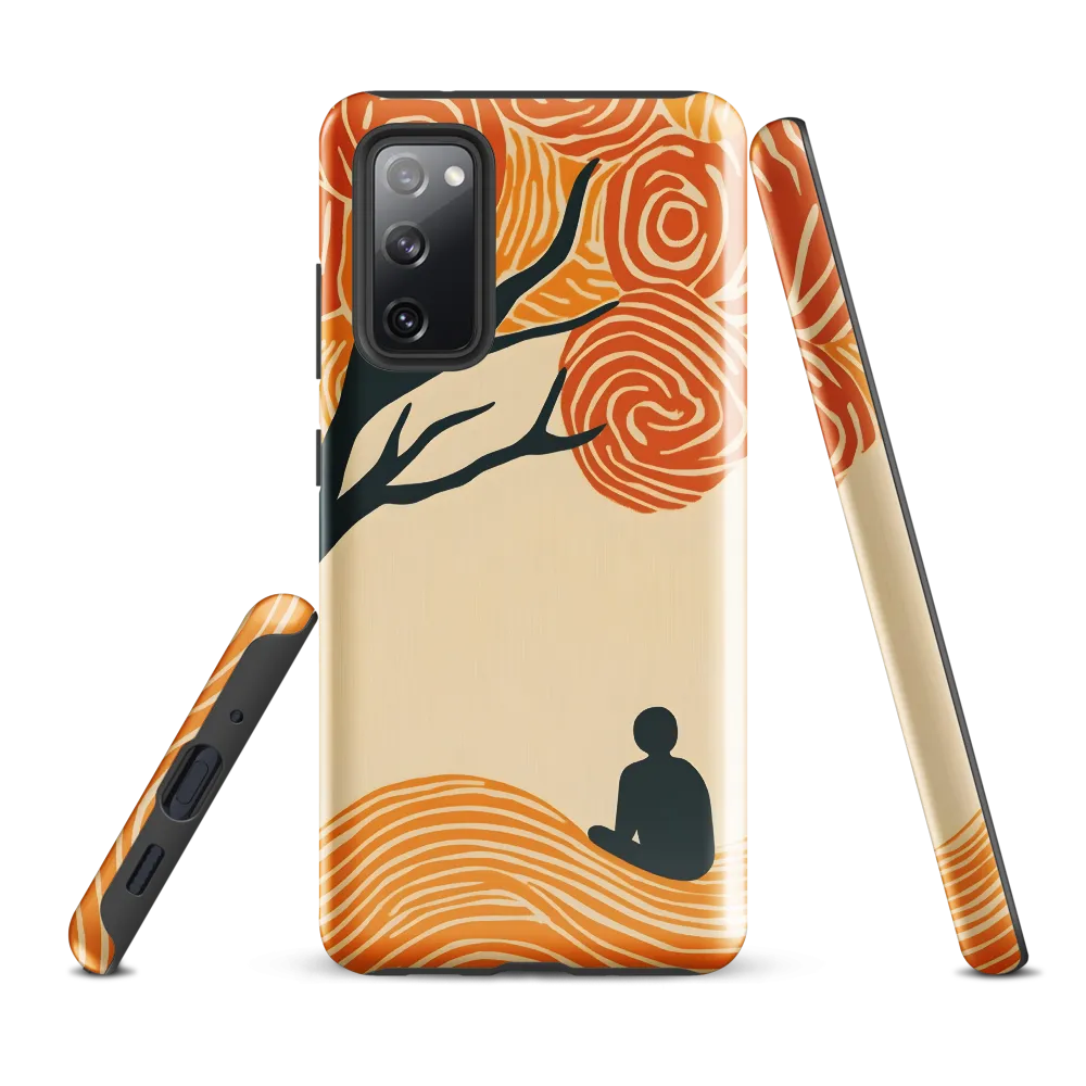 Silent Reflections under Swirling Leaves | Phone Case |  S20 FE | Tough Case | Glossy