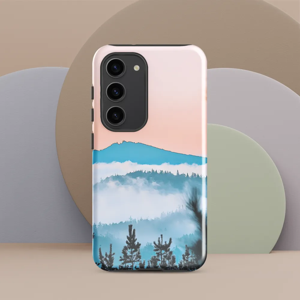 Tranquil Dawn Over Mountains | Phone Case |  S23 | Tough Case | Glossy