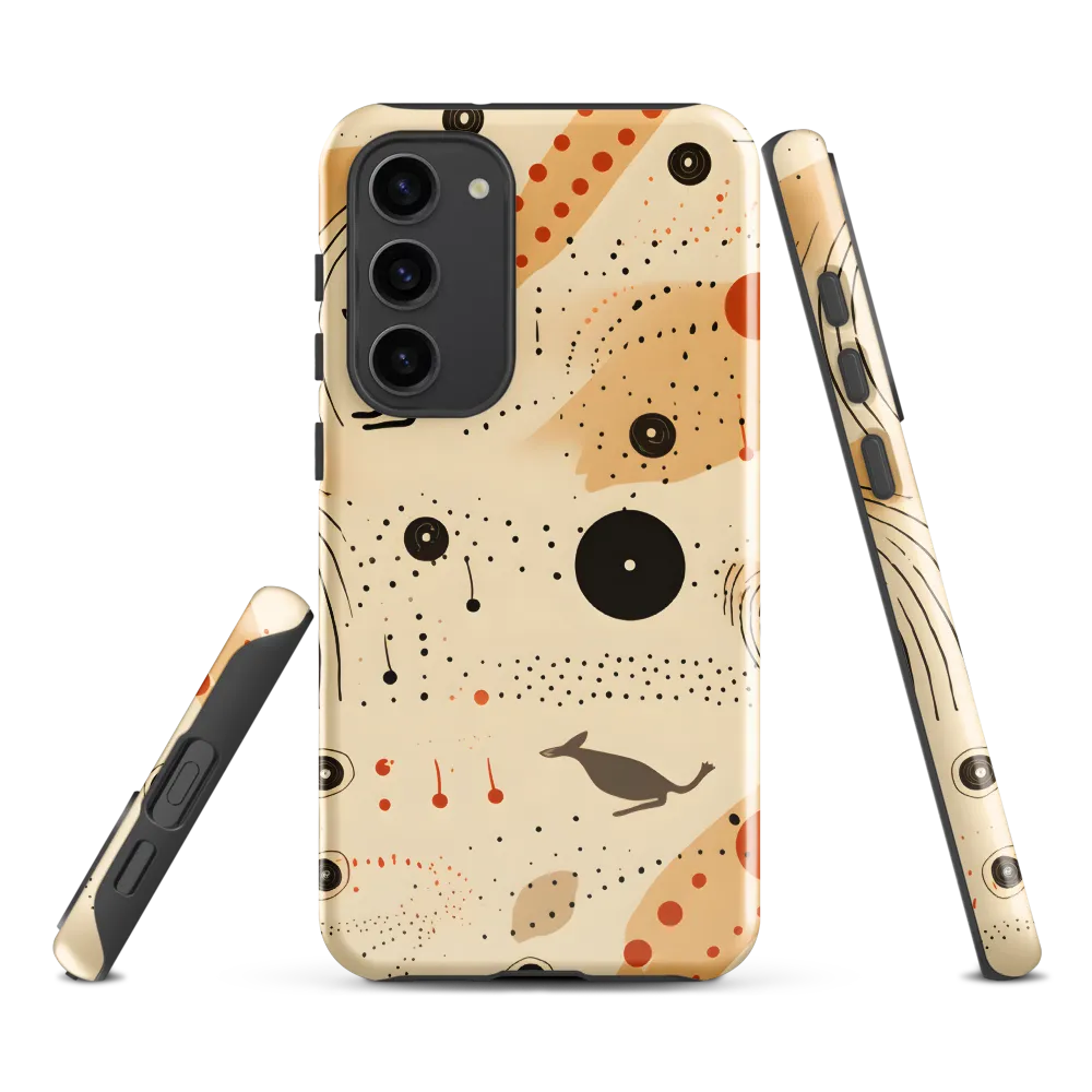 Playful Patterns in Earth Tones | Phone Case |  S23 Plus | Tough Case | Glossy