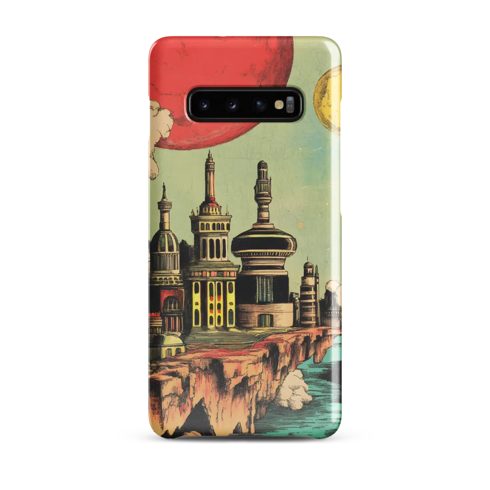 Edge of Fantasy: A Surreal Cityscape | Phone Case |  S10 Plus | Snap Case | Glossy